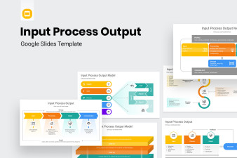 Input Process Output Google Slides Template Diagrams